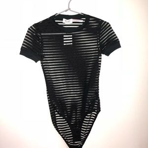 Sexy Mesh Black Body Suit